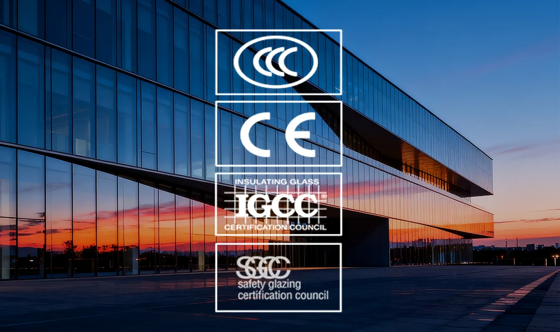 High-performance ArchiVitro glass curtain wall on a commercial high-rise building