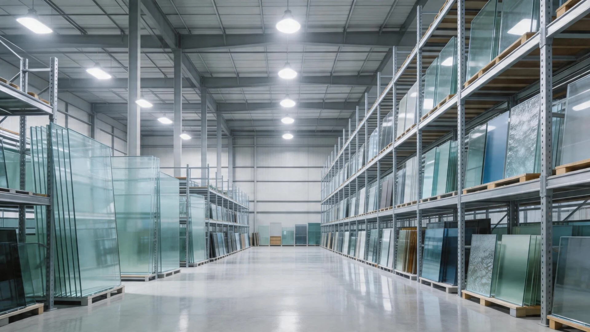 Quality control engineers inspecting custom architectural glass at ArchiVitro manufacturing facility