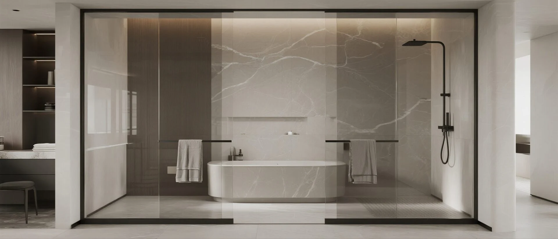 Villa Shower Rooms and Interior Partitions