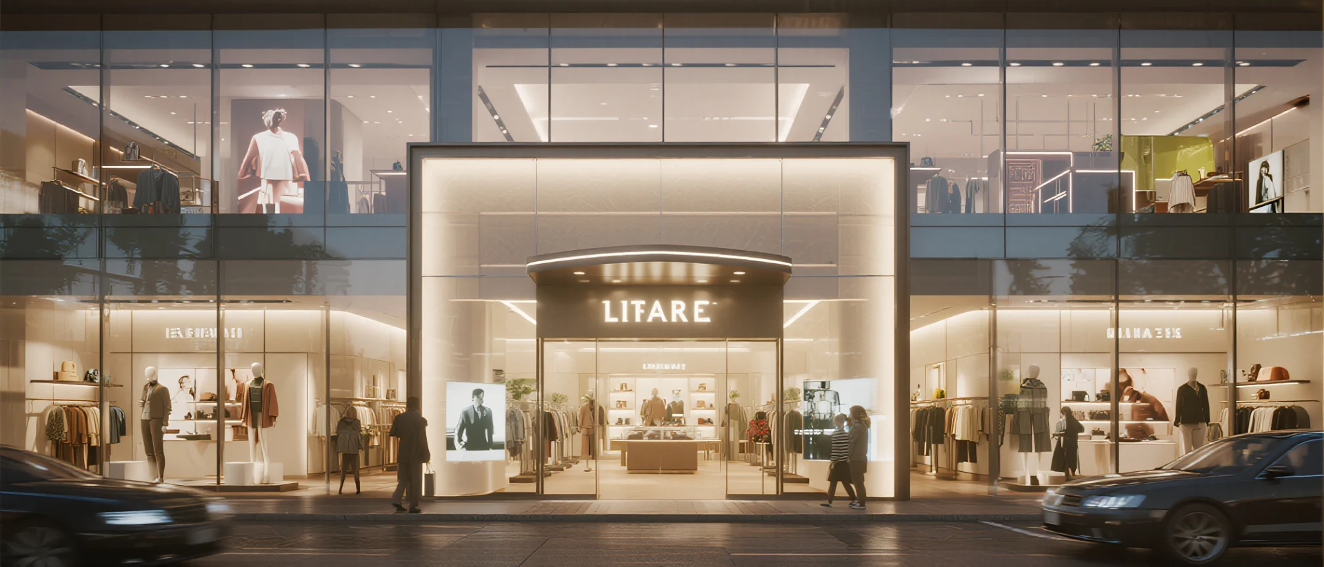 High-Traffic Commercial Glass Storefronts