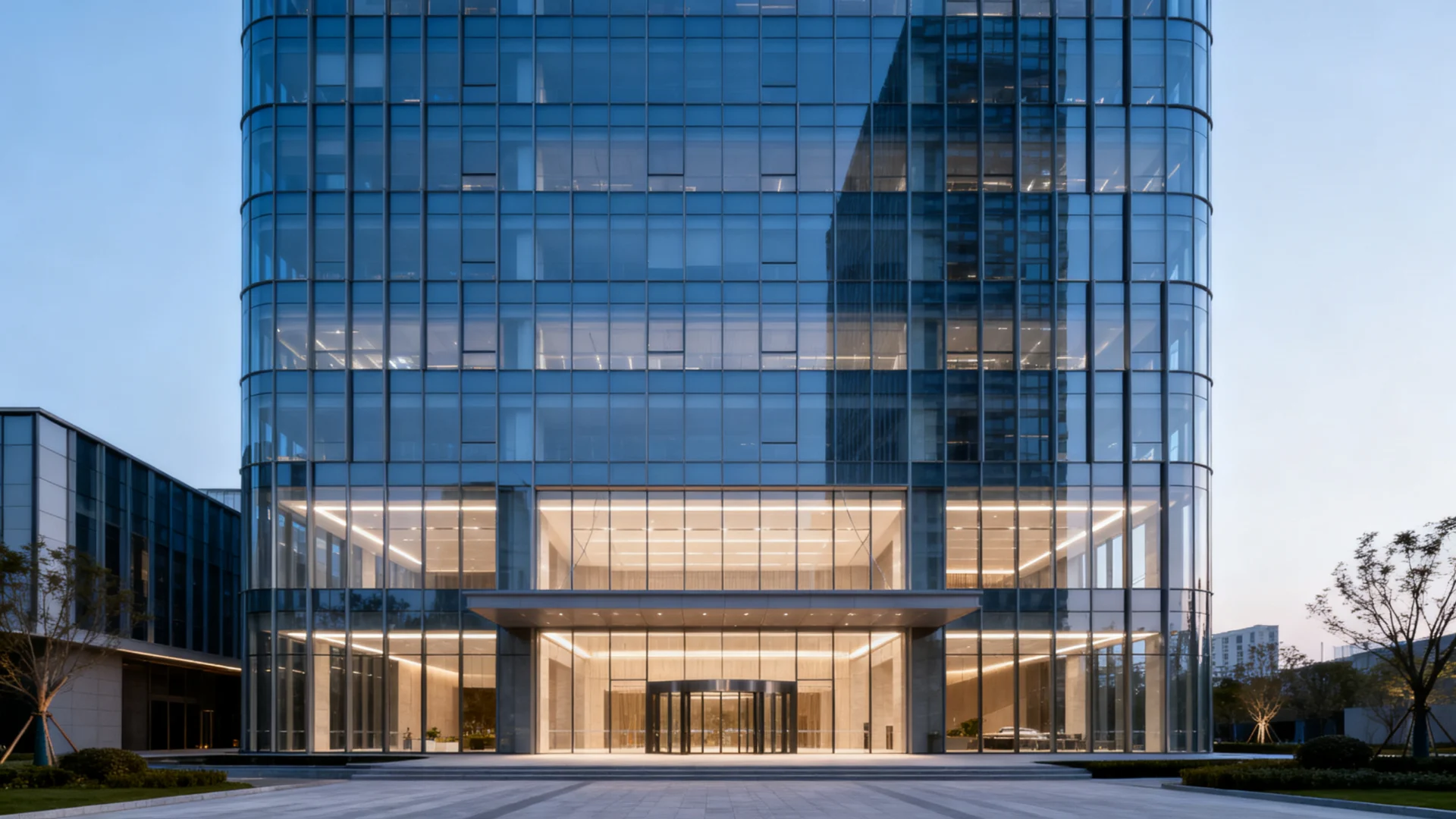 Tempered glass curtain wall