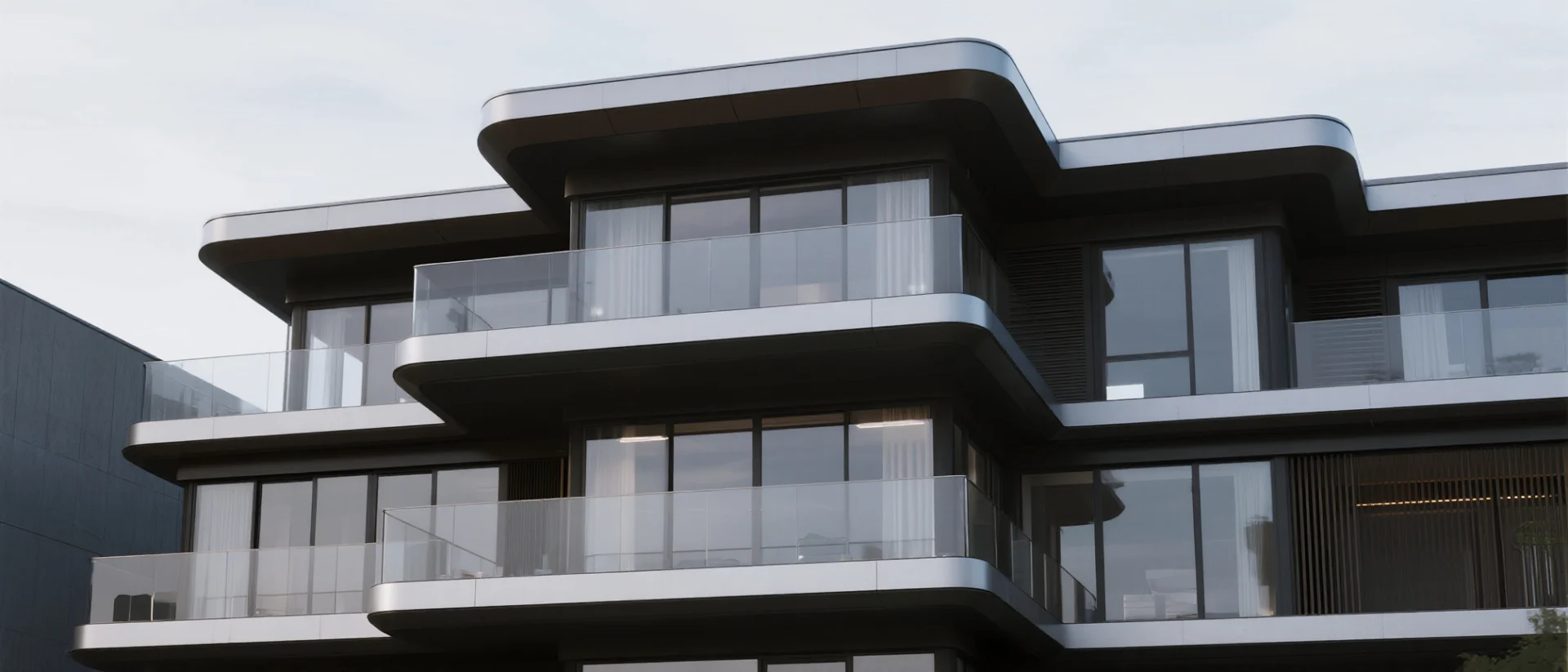 Tempered safety glass for hotel balconies and residential windows